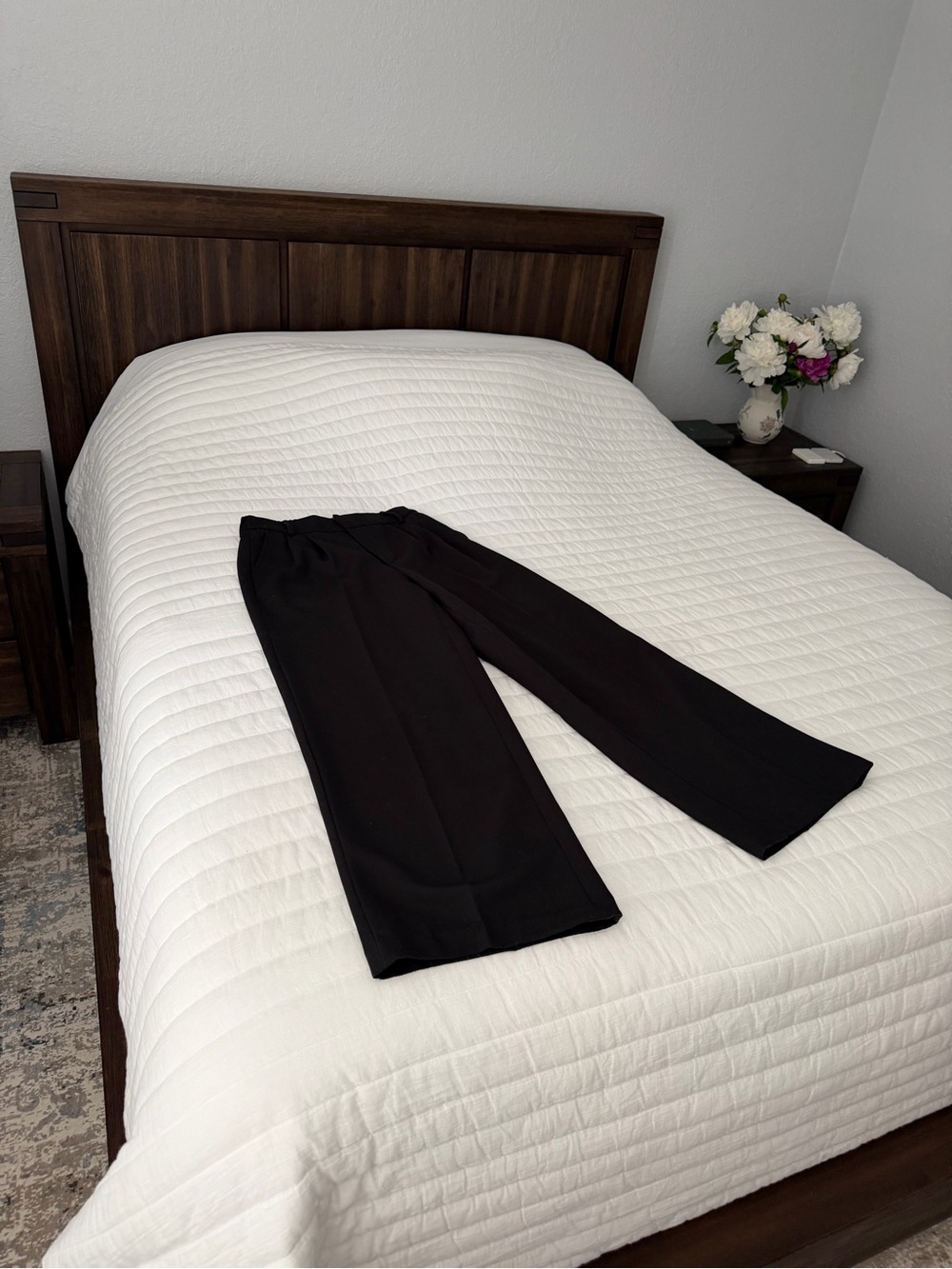 Steve Madden Black Wide-Leg Trousers